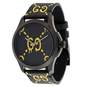Brand NEW, GUCCI Black Yellow Ghost G-Timeless watch